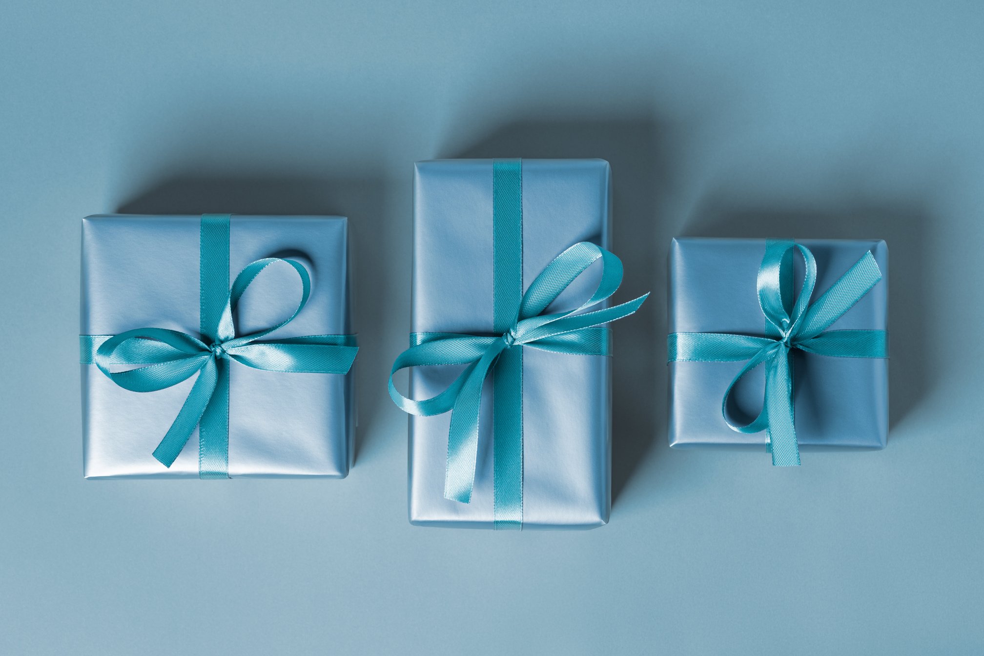 Blue Gift boxes